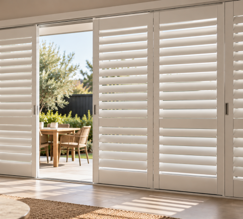 sliding plantation shutters